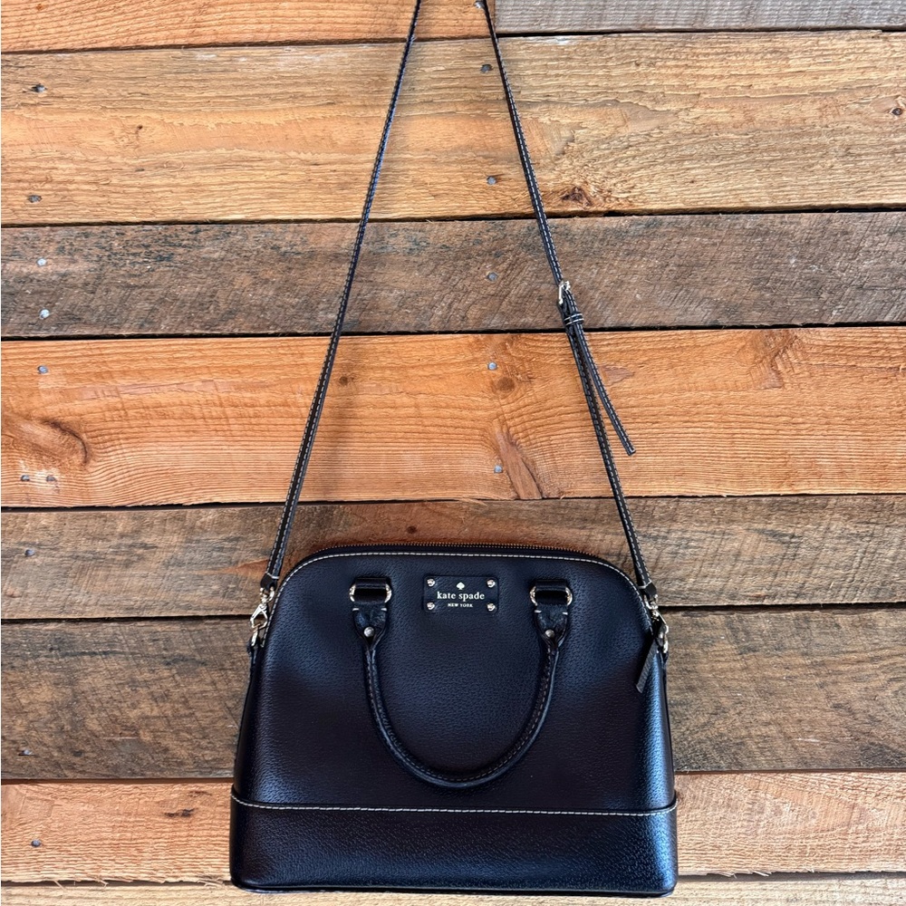 Kate Spade Wellesley Rachelle Black Leather Satchel